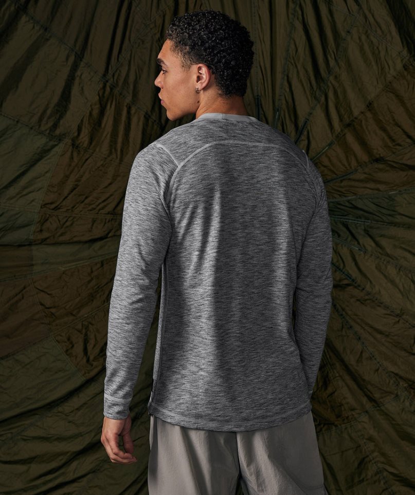 Men's Gymshark Retake Long Sleeve T-Shirts Grey | NZ 6OMURD